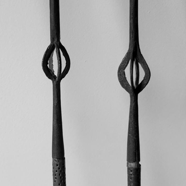 Hand Forged African Spearheards